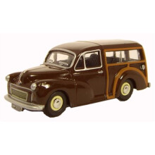 Oxford Diecast 76MMT003 Morris Minor Traveller 1967 Maroon OO Gauge