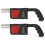 2Pièces Ventilateur Bbq Portable Électrique Noir ABS 7