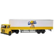 Oxford Diecast 76SC110004 Scania 110 40ft Box Trailer Walls Ice Cream OO Gauge