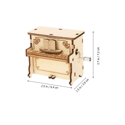 Ensemble Bois Jouet Piano Artisanal À Monter Soi-Même 1