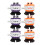 6pcs walking wind up teeth with eyes and feet, novelty 9