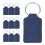 10 Pieces Sublimation Blanks PU Leather Keychains-Blue 1