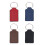 10 Pieces Sublimation PU Leather Keychains Rectangular-Black 2