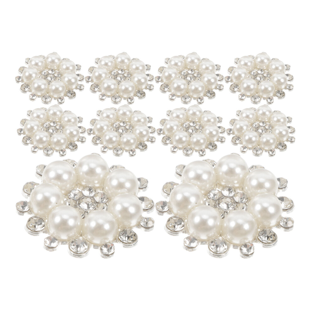 10Szt Cekinowe Guziki PerłOwe Dekoracyjne Torebki I Opaski-image