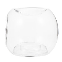 queimador de óleo com porta-vela transparente
