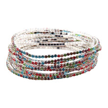 Elegantes Strass-Armband, elastische Kristall-Handkette,-Farbe
