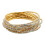 Bracelet élastique multicouche avec chaîne à main en strass,-Or 1