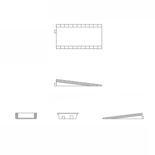 Hornby Hornby R7370 Platform End Ramp x 2