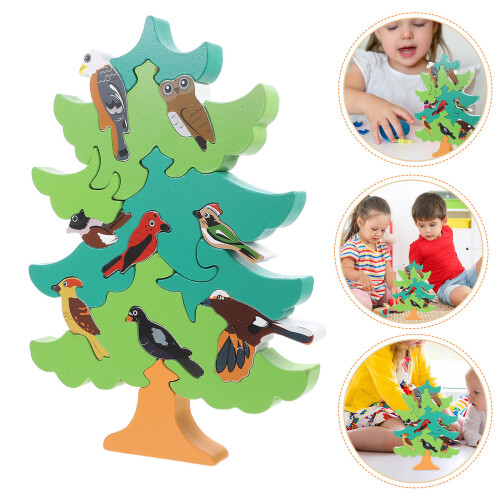 Conjunto De Blocos De -Cabeça Infantil Com E Árvore 2