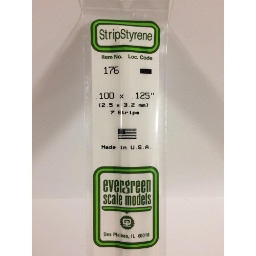 Evergreen Evergreen Scale Models Strip .100 x .125 (7)
