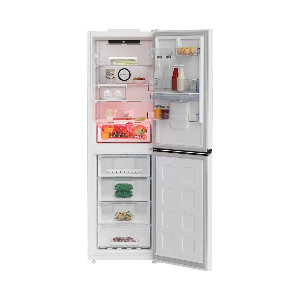 Beko CNG4692DVW Fridge Freezer - White - 317L Total Capacity - E Rated - Image 3