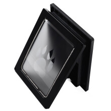 Weatherproof ABS Pet Door with Lock for Large Dogs & Cats, Black