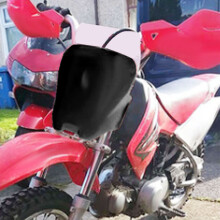 Motorrad-Vornekennzeichen für CRF70, robustes schwarzes Kunststoff-Design