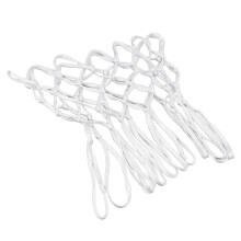 2 Stück Nylon Weiße Heavy Duty Basketballnetze, Für alle Wetterbedingungen, Innen- und Außenbereich