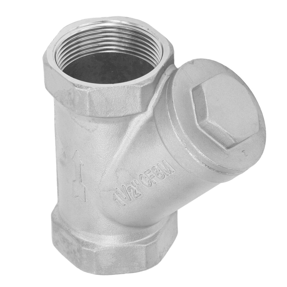 Efficient 1.5In Y Strainer With Double Layer Network For Contaminant Removal 7681369134129