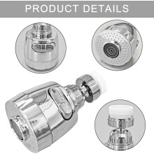 Innovative Rotatable Kitchen Tap Head, Stainless Steel 360 Degree Swivel with Pure Copper Joint for Enhanced Cleaning Flexibility and Water-saving
