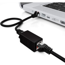 Acoplador Ethernet para cabeamento de rede, adaptador conector RJ45 fêmea para fêmea em linha para extensão de cabo CAT6, transmissão de dados de