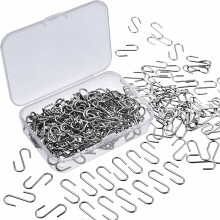 Zilveren miniatuurhaakjes, 150 stuks S-vormige knutselconnectoren, draagbare ophanghaakjes voor sieraden en doe-het-zelfprojecten, roestbestendige