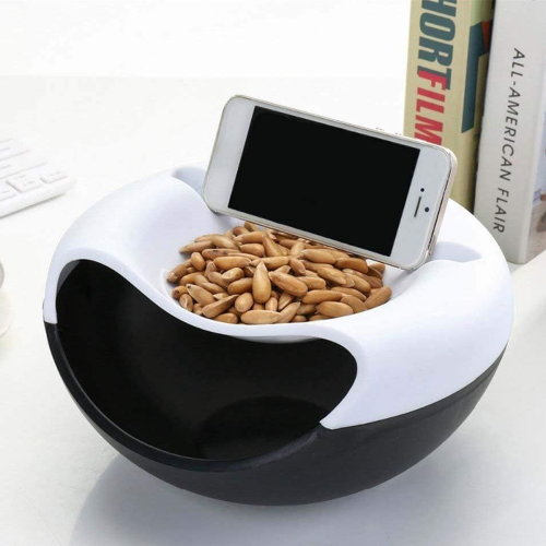 Multi-Function Snack Serving Dish With Shell Holder, Easy to Setup And Removable Design, Ideal For Serving Nuts, Fruits, And More (11.5 Cm Height) 1