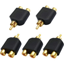 Hochwertiger RCA-Splitter, kompaktes Design für einfachen Transport, minimaler Signalverlust dank Zinklegierungsstecker