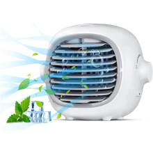 Tragbarer Mini-Ventilator mit Wasserkühlung und hoher Kühlleistung, USB-aufladbar für unterwegs, kompakt