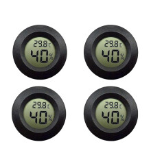 Reptiltermometer med digital LCD-skjerm, minihygrometer for nøyaktig temperatur- og fuktighetsmåler, bredt bruksområde innendørs og utendørs