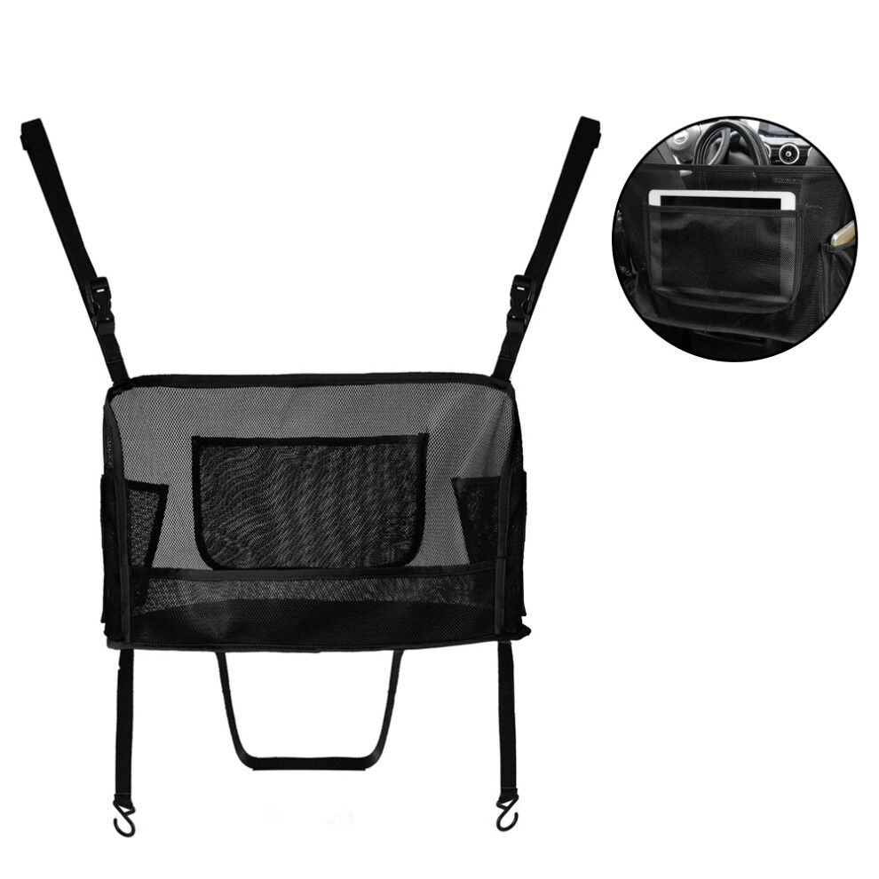 Barrier Of Backseat Pet Kids, Universal Fit Mesh Pouch, Car Net Pocket, Back Seat Organizer, Safe Driving 9128293580076