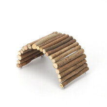 Bâtonnets en bois naturel pour cachette pour animaux de compagnie, pont flexible pour reptiles avec jouet à mâcher et exploration en hauteur,