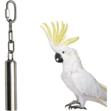 Giocattolo per uccelli in acciaio inossidabile, favorisce la salute di zampe e becco, facile da pulire e resistente, perfetto per piccoli cacatua,
