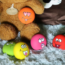 Interaktive Hundetennisbälle, quietschende Hundespielzeuge aus Latexgummi für kleine Hunde, leuchtende Farben, ungiftige, weiche Quietschbälle,