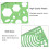 Βασικά στοιχεία δημιουργικών γεωμετρικών έργων τέχνης, διαφανές πράσινο 6