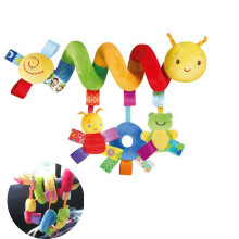 Spiralförmiges Aktivitätsspielzeug für unterwegs, hochwertiger, weicher Baumwollplüsch mit farbenfrohen Figuren zur Förderung der visuellen und