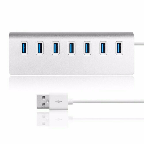 Συμπαγής διανομέας USB για MacBook, κράμα αλουμινίου με απαγωγή θερμότητας, διανομέας