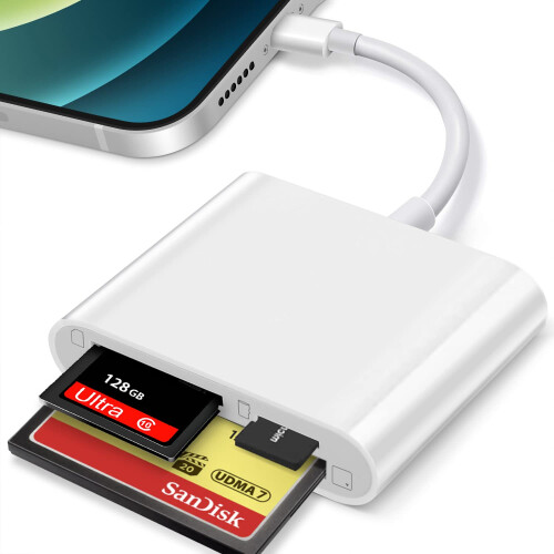 Αναγνώστης καρτών μνήμης για iPhone15, Προσαρμογέας USB C γενικής συμβατότητας,
