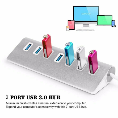 Κόμβος USB αλουμινίου για επιτραπέζιο υπολογιστή, Σχεδιασμός προστασίας από 2