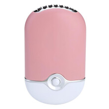 Ögonfransförlängningskit, USB-laddningsbar luftkonditioneringsfläkt med inbyggd svamp för snabb nagellack och lösögonfranstorkning (rosa)