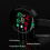 Multifunctional Motorcycle Gauge Kit, Universal Electronic Digital Thermometer Voltmeter Time Clock Temperature Gauge 7