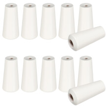 12Stk Beige Holz-Kordelknöpfe Für Gardinen Kleine Blinds Zugseile