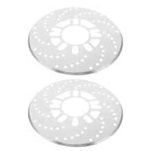 2Pièces Cache Plaque De Alliage Aluminium Couleur Argent