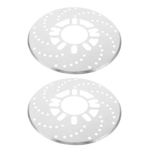 2Pièces Cache Plaque De Alliage Aluminium Couleur Argent