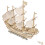 Ensemble De Voilier 3D En Bois Réaliste Bateau 1