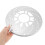 2Pièces Cache Plaque De Alliage Aluminium Couleur Argent 7