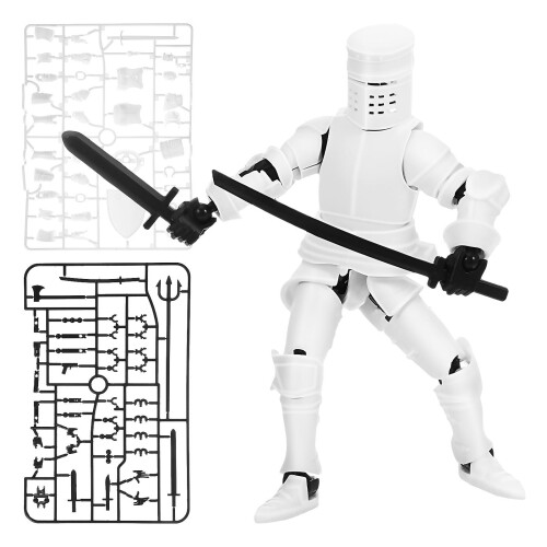 1 Set Figurine D'action Robot Articulée Silhouette Médiévale