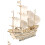 Ensemble De Voilier 3D En Bois Réaliste Bateau 5