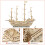 Ensemble De Voilier 3D En Bois Réaliste Bateau 8