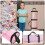 Pink Gift Storage Bag Waterproof Plastic Handy Christmas Holder 10
