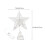1Pc Silver Xmas Tree Star Ornament String Decoration 2