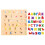 Wooden Russian Alphabet Puzzle Set Educational Letter Game 4