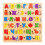 Wooden Russian Alphabet Puzzle Set Educational Letter Game 6