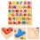 Wooden Russian Alphabet Puzzle Set Educational Letter Game 7